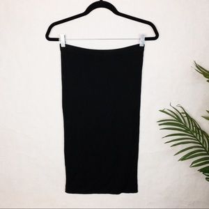 Leith Black Midi Skirt Bodycon